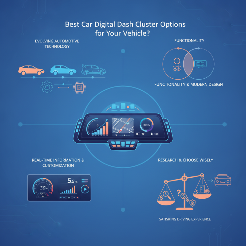 Best Car Digital Dash Cluster Options for Your Vehicle?
