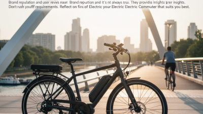 2026 How to Choose the Best Electric Commuter Bike?