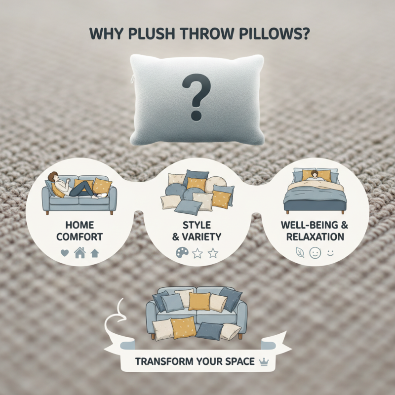 Why Plush Throw Pillows are Essential for Home Comfort?