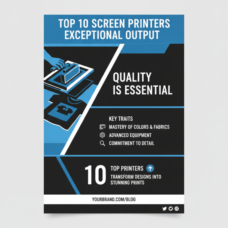Top 10 Screen Printing Screen Printers for Best Quality Output?