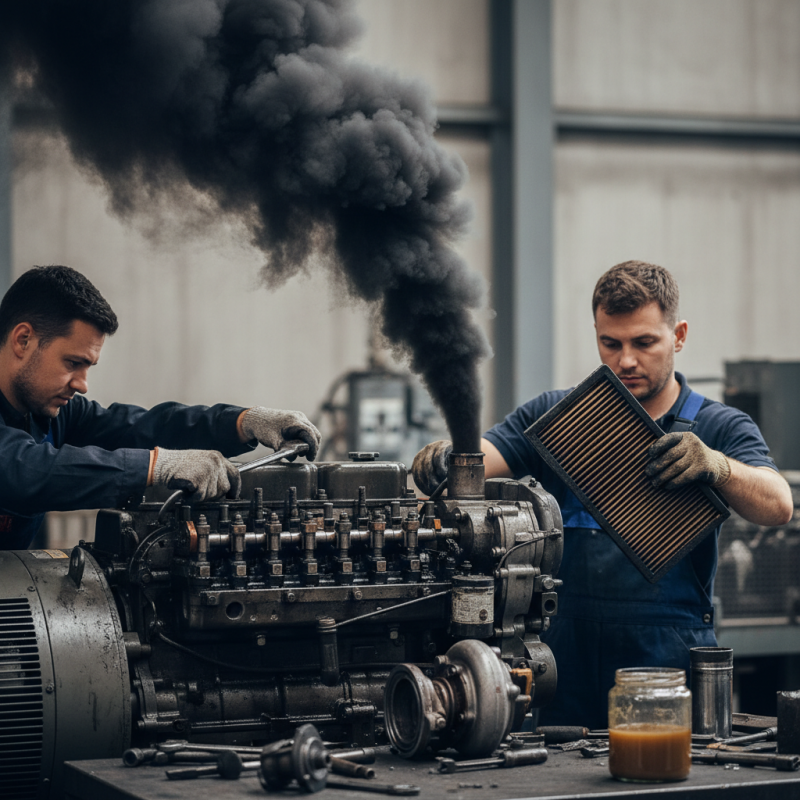 Why Is My Diesel Generator Smoking Black Troubleshooting Tips?