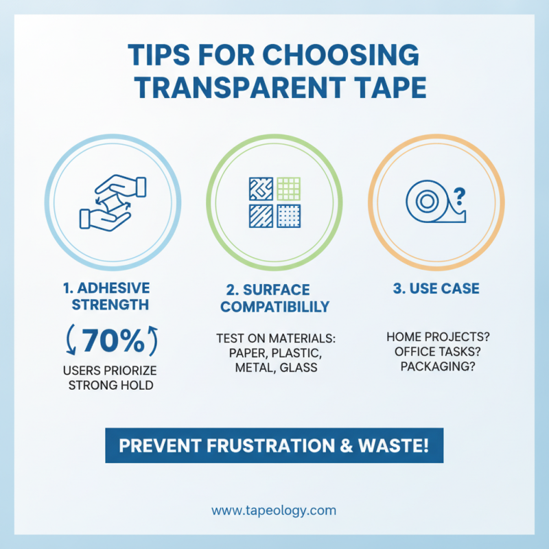 2026 Top Transparent Tape Applications for Home and Office Use?