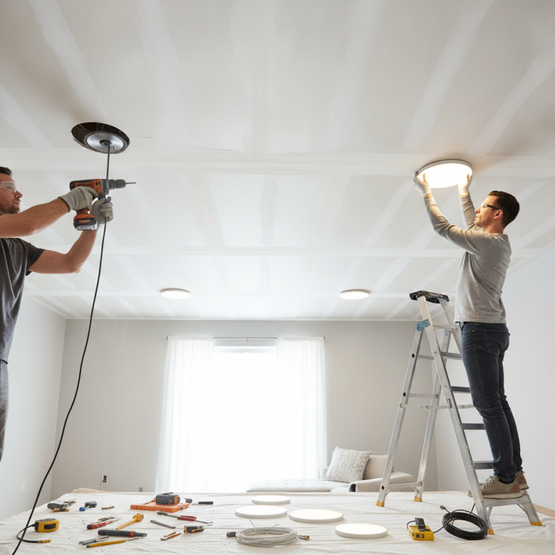 How to Install Slim LED Lights in Drywall Ceiling Easily?