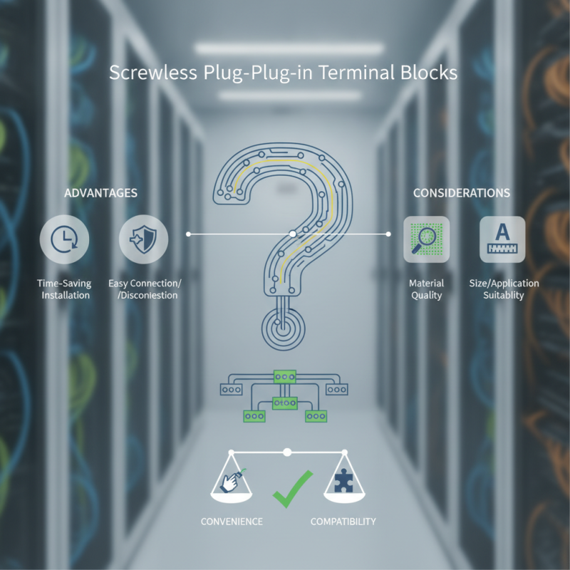 2026 How to Choose Screwless Plug-In Terminal Blocks for Your Needs?
