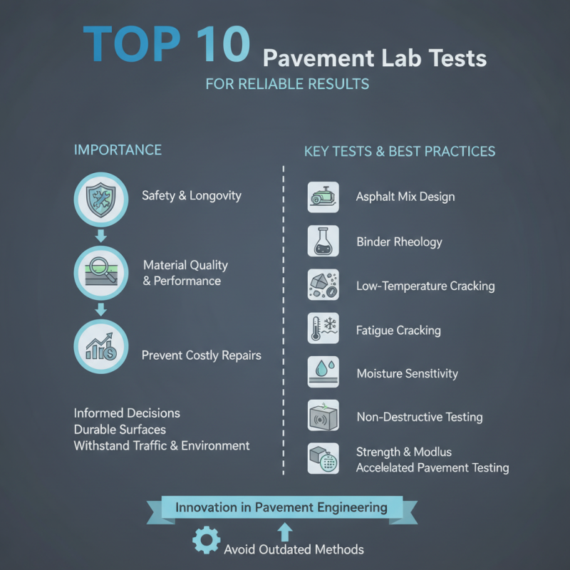 Top 10 Pavement Lab Tests You Need for Reliable Results?