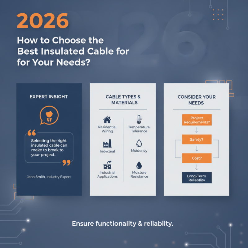 2026 How to Choose the Best Insulated Cable for Your Needs?