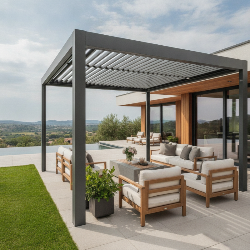 Top Aluminium Pergola With Roof Designs for Global Buyers?