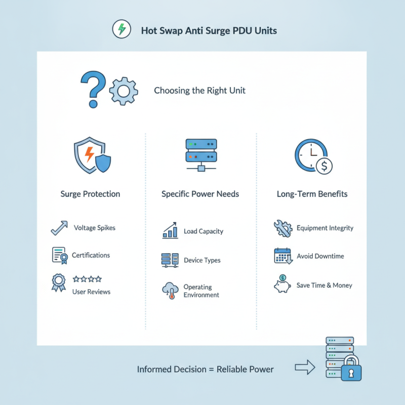 How to Choose the Right Hot Swap Anti Surge PDU Unit?
