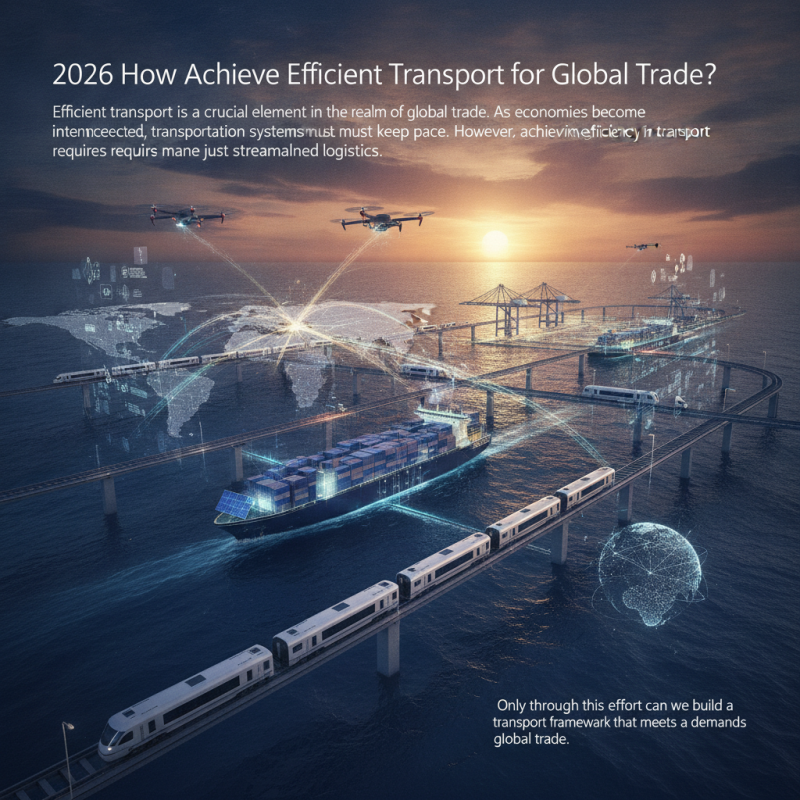 2026 How to Achieve Efficient Transport for Global Trade?