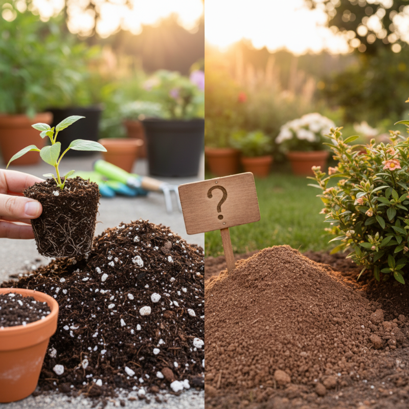 What is the difference between potting mix and garden soil?