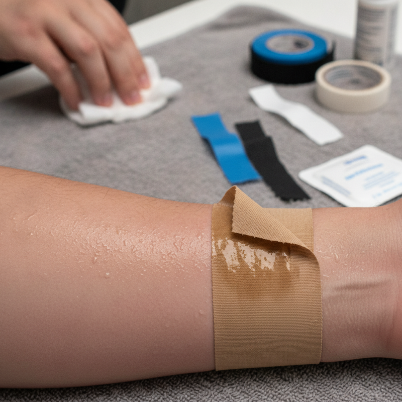 How to Enhance Tape Adhesion on Wet or Sweaty Skin?