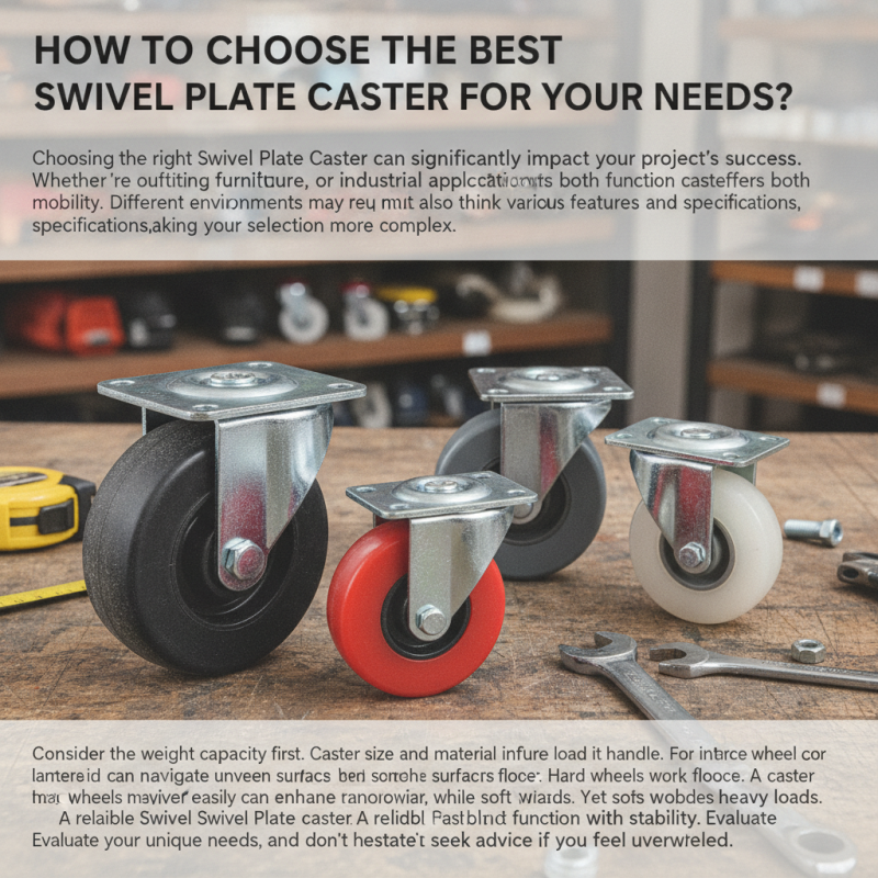 How to Choose the Best Swivel Plate Caster for Your Needs?