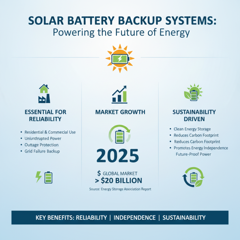 Top 10 Best Solar Battery Backup Systems for Reliable Power Solutions?