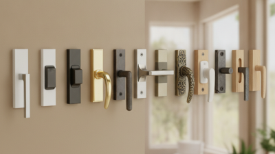 Top 10 Sliding Window Handle Styles for Your Home Improvements?