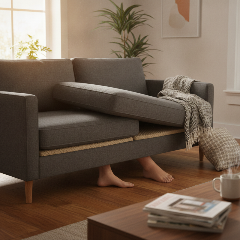 How to stop sofa cushions from sliding off your couch?