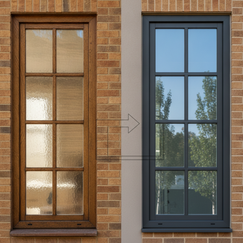 How to Seamlessly Transition from Wood to Aluminum Windows?