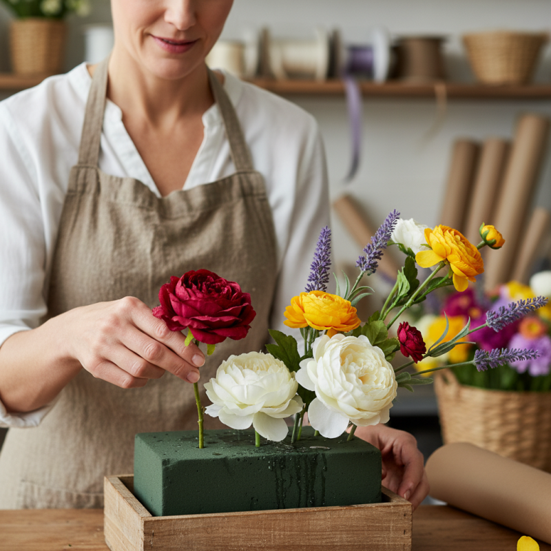 Tips to Secure Silk Flowers in Floral Foam Effectively?
