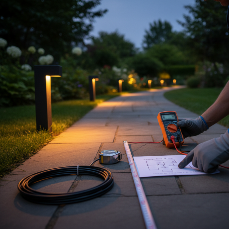 How to Calculate Voltage Drop for Long Distance Garden Lights?