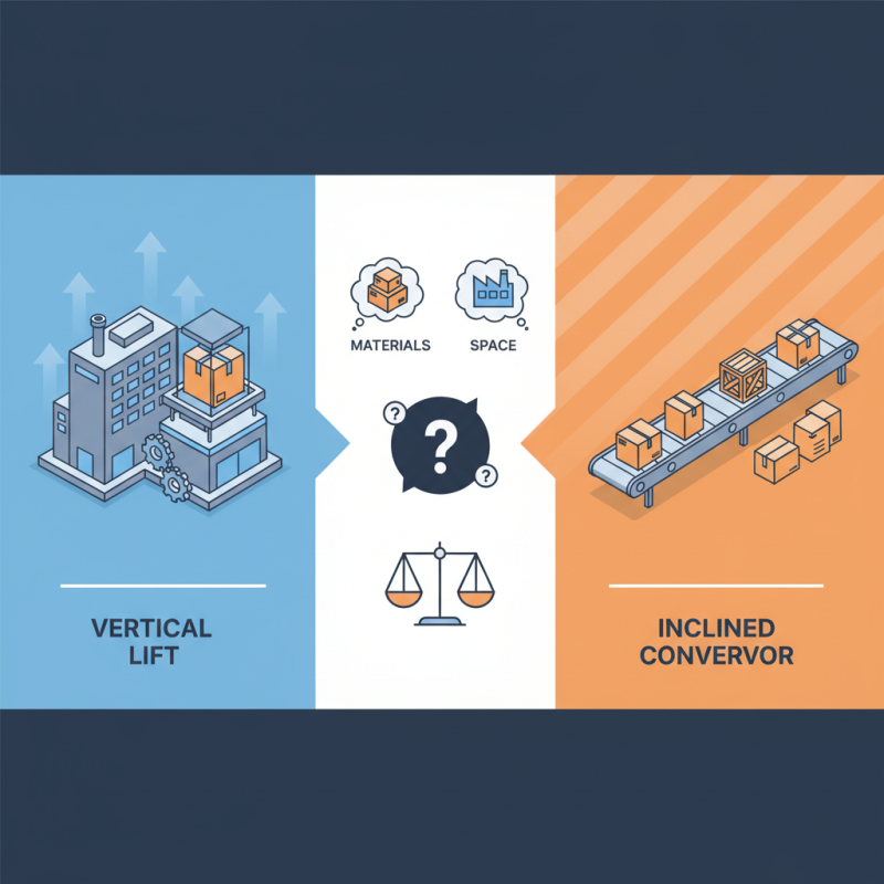 Choosing Between a Vertical Lift and an Inclined Conveyor?
