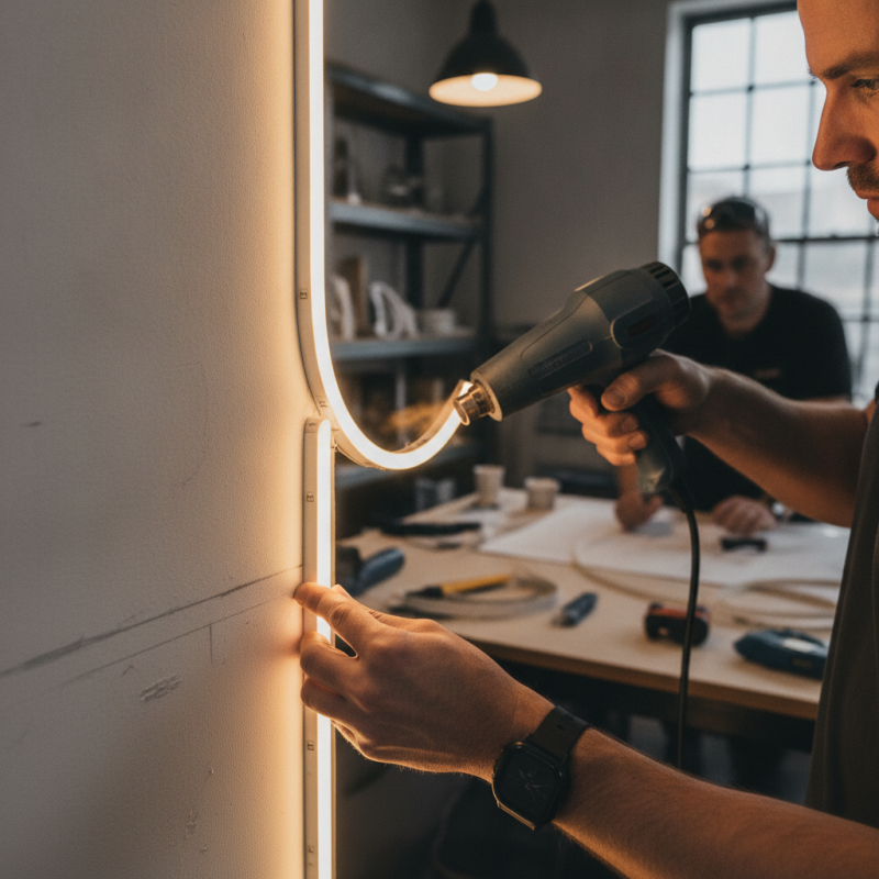 How to Bend LED Neon Flex for Tight Corners?