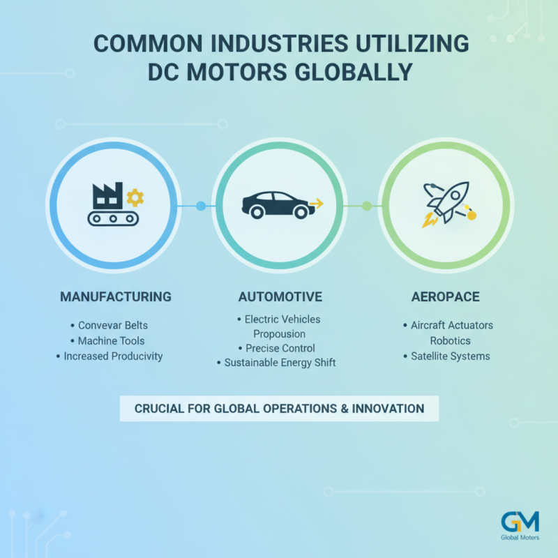 Application of DC Motors in Global Industries What You Need to Know