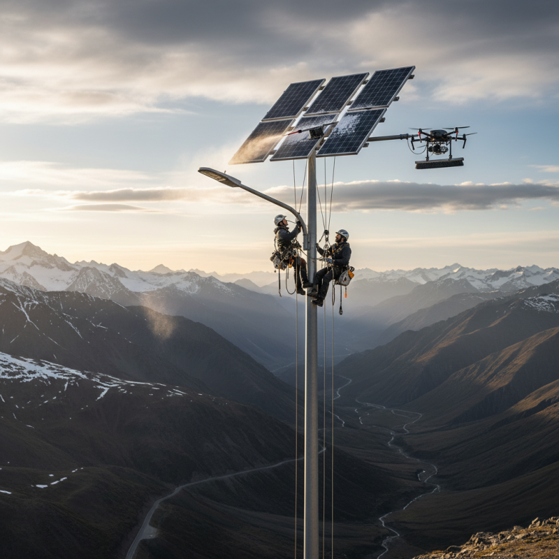 2026 Best Tips for Cleaning Solar Panels on High Altitude Street Lights?