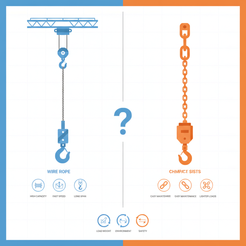 How to Choose Wire Rope or Chain Hoists for Your Needs?