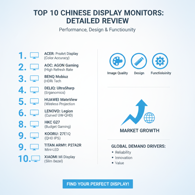 Top 10 Display Monitors from China for Global Buyers?