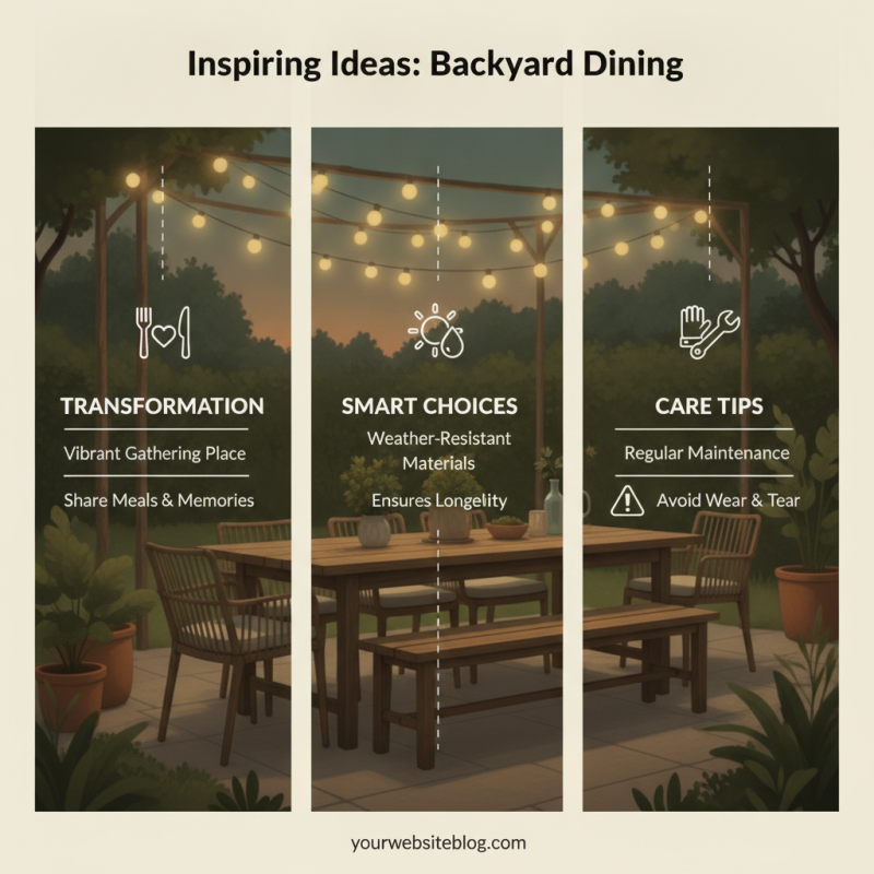 Why Choose an Outdoor Dining Table for Your Backyard Space?