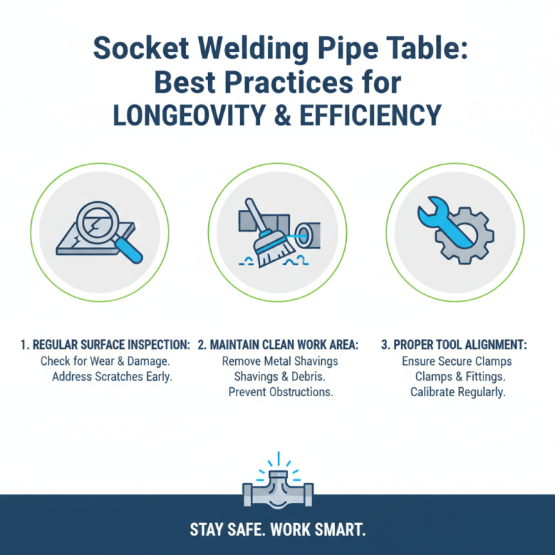 10 Essential Tips for Using Socket Welding Pipe Table Efficiently