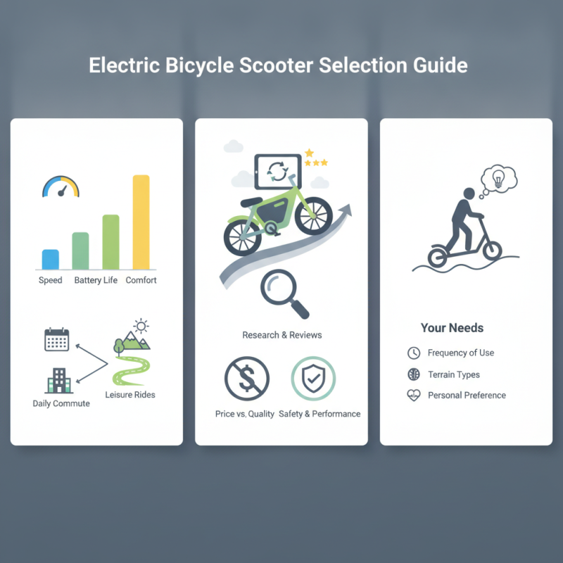 How to Choose the Best Electric Bicycle Scooter for Your Needs?