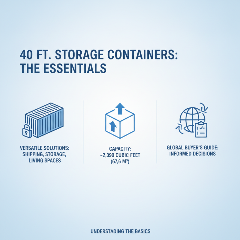 40 ft Storage Container Tips for Global Buyers How to Choose?