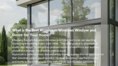 What is the Best Aluminium Windows and Doors for Your Home?