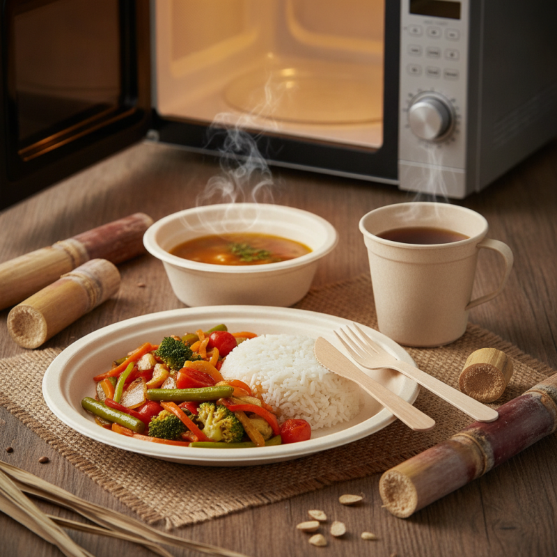 Why Can You Microwave Sugarcane Bagasse Tableware?