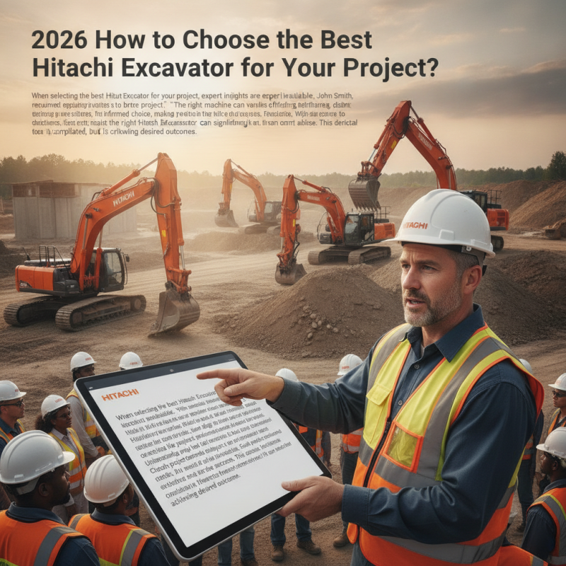2026 How to Choose the Best Hitachi Excavator for Your Project?