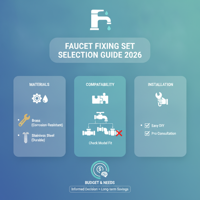 How to Choose the Best Fxing Set For Faucet in 2026?