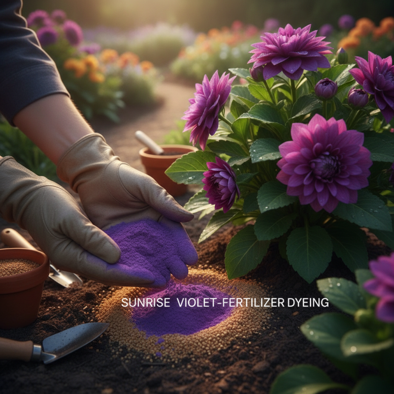 How to Use SUNRISE VIOLET-FERTILIZER DYEING for Best Results?