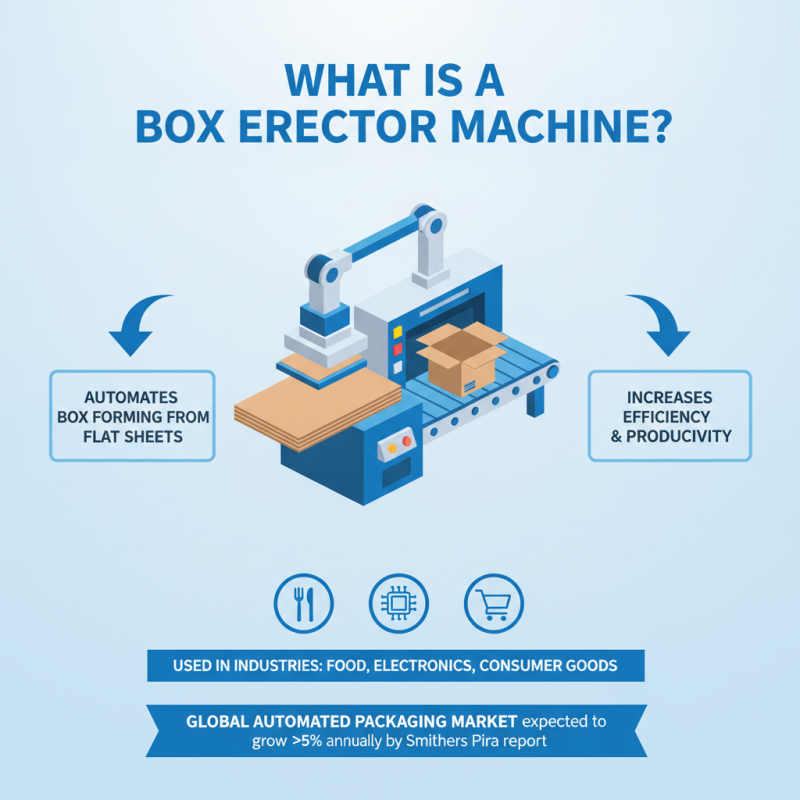 What is a box erector machine and how does it work?