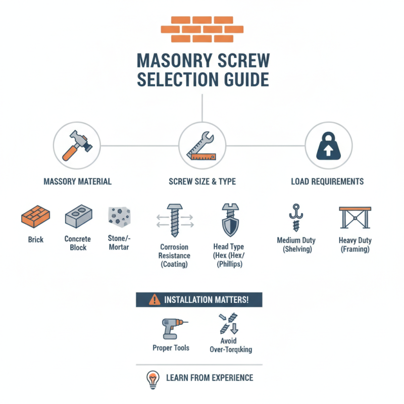 How to Choose Self Tapping Masonry Screws for Your Projects?