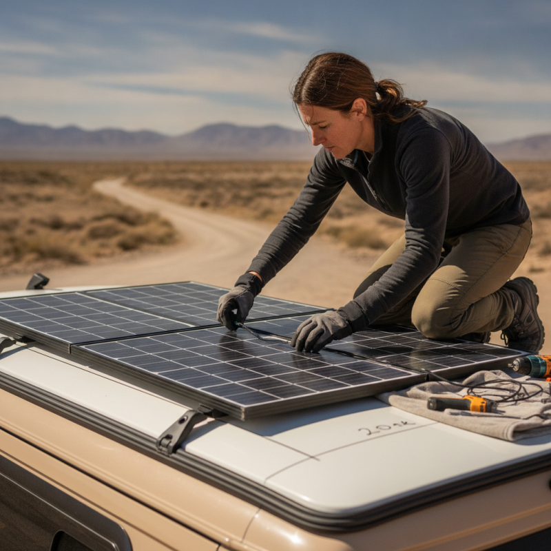 How to Install Folding Solar Panels on Camper Van Easily?