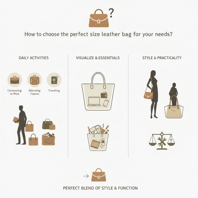How to choose the perfect size leather bag for your needs?