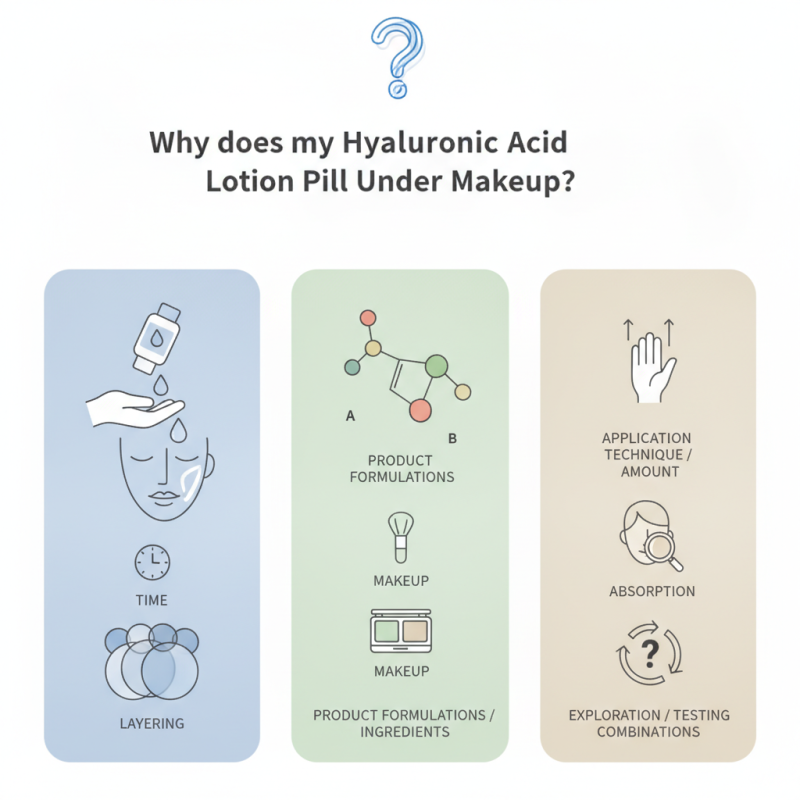Why Does My Hyaluronic Acid Lotion Pill Under Makeup?