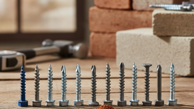Top 10 Self Tapping Masonry Screws for Your Next Project?