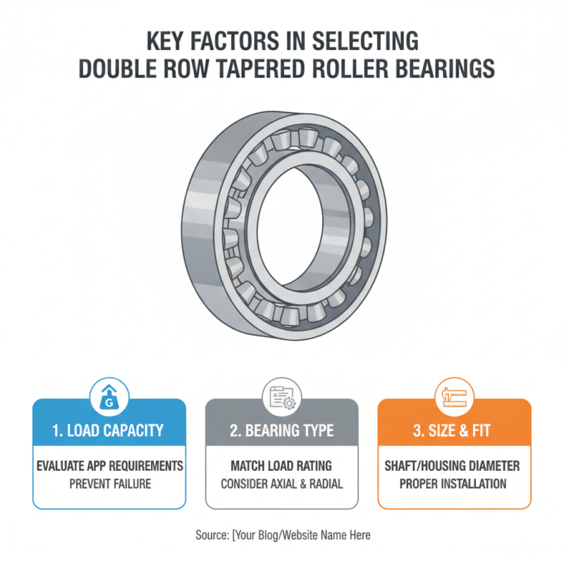 2026 How to Choose Double Row Tapered Roller Bearings?