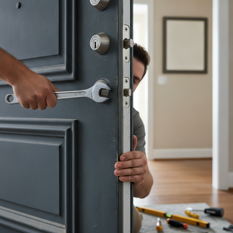 How to Fix a Sagging Armored Door That Won't Lock Properly?