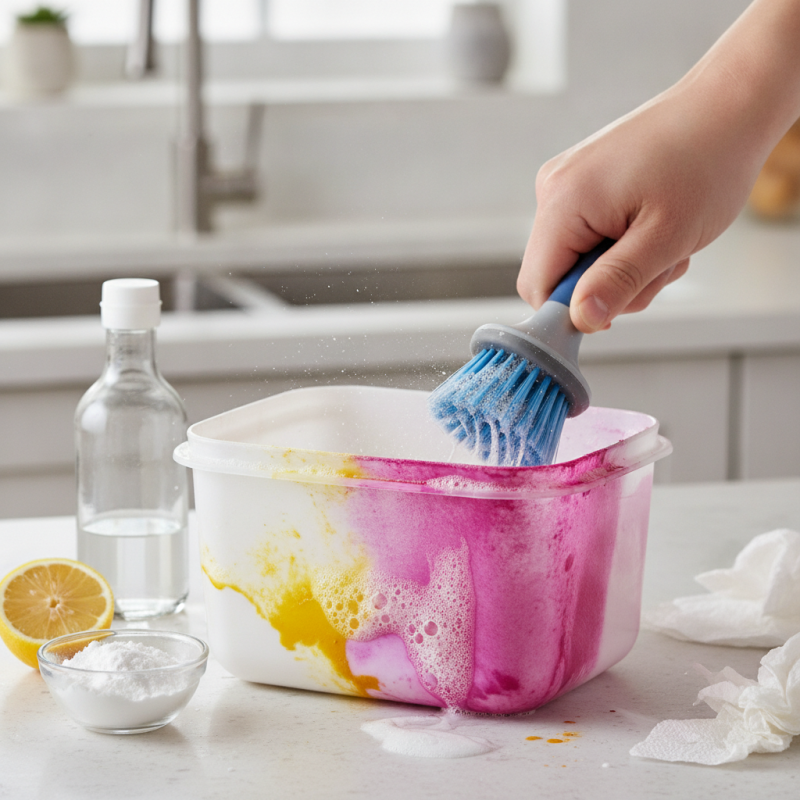 Best Ways to Remove Beet or Turmeric Stains from White Plastic?