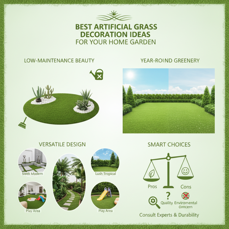 Best Artificial Grass Decoration Ideas for Your Home Garden?