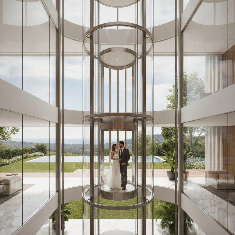 Why Choose a Glass Elevator for Your Luxury Villa?