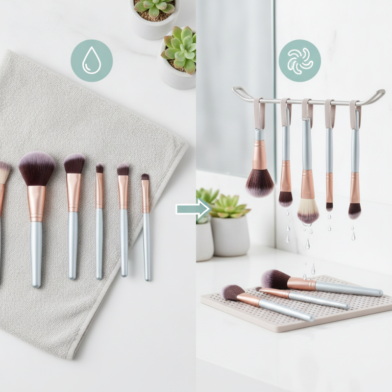 How to Dry Makeup Brushes the Best Way Fast and Effectively?