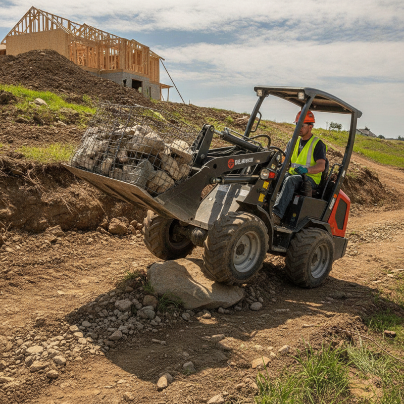 What is the lifting capacity limit for mini loaders on uneven ground?